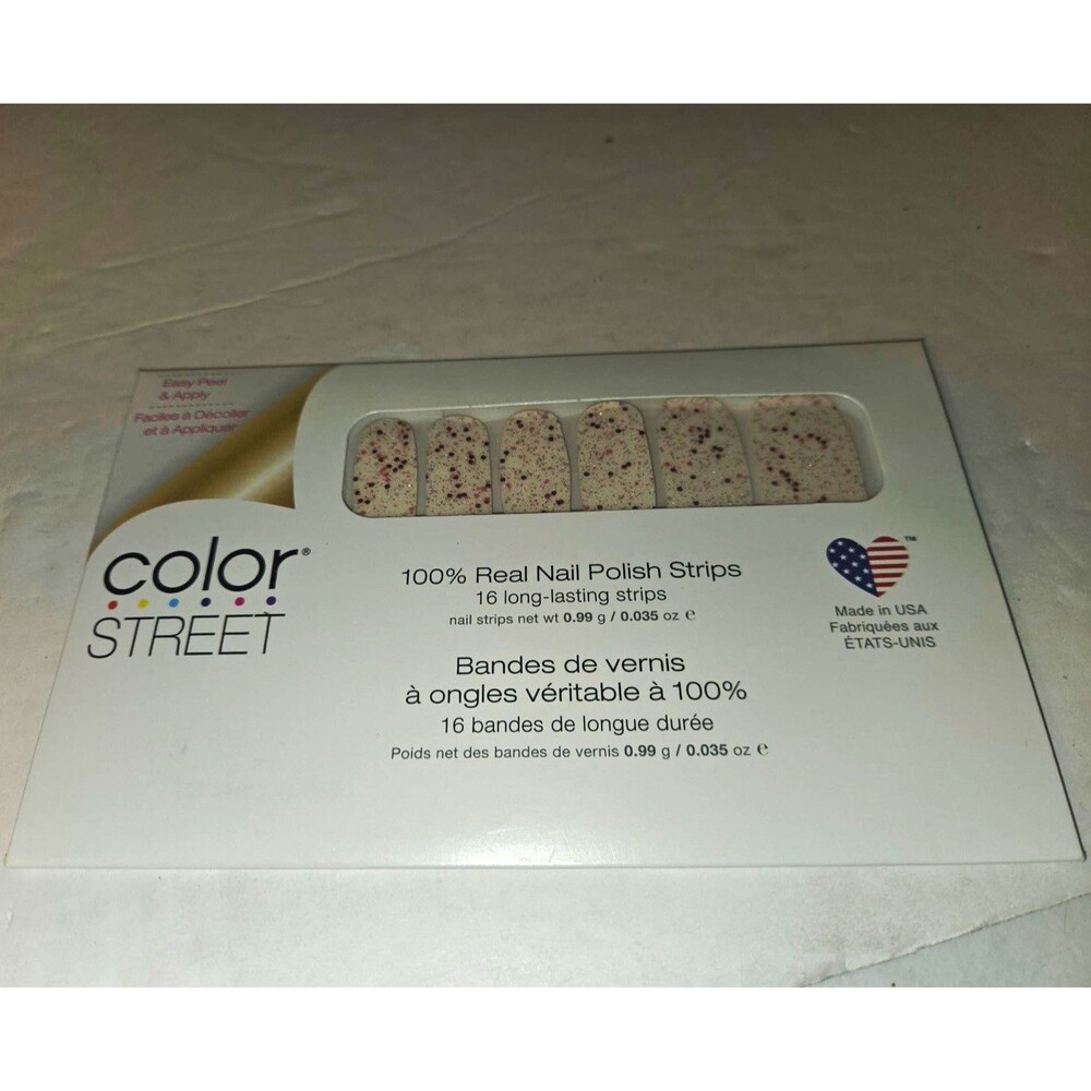 Color Street Press-On Nail Polish Strips Glitter Cookies and Gleam